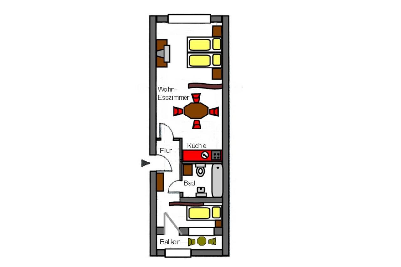 H&H Apartments Im Herzen Der Stadt Teilweise Mit Balkon Ruhig Zentral Modern Mit Kueche جرايفسفالد المظهر الخارجي الصورة